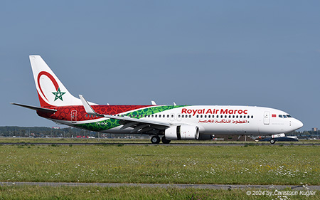 Boeing 737-8B6 | CN-ROC | RAM Royal Air Maroc | AMSTERDAM-SCHIPHOL (EHAM/AMS) 28.08.2024