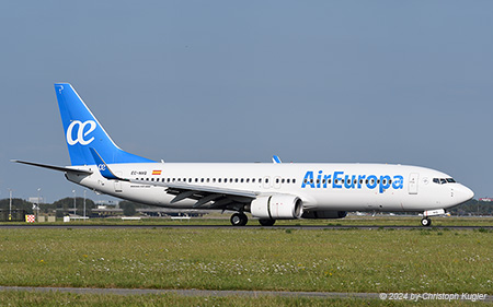 Boeing 737-8AS | EC-NVQ | Air Europa | AMSTERDAM-SCHIPHOL (EHAM/AMS) 28.08.2024