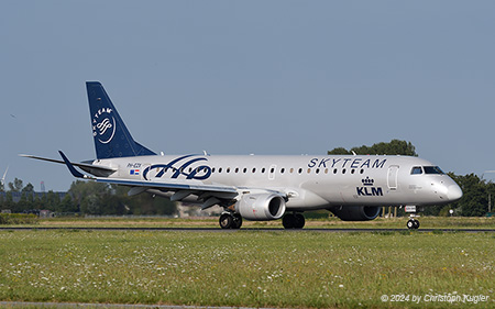 Embraer ERJ-190LR | PH-EZX | KLM Cityhopper  |  SkyTeam c/s | AMSTERDAM-SCHIPHOL (EHAM/AMS) 28.08.2024