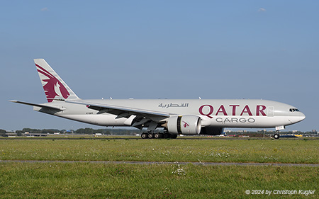 Boeing 777-F | A7-BFP | Qatar Airways | AMSTERDAM-SCHIPHOL (EHAM/AMS) 28.08.2024