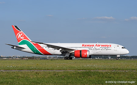 Boeing 787-8 | 5Y-KZJ | Kenya Airways | AMSTERDAM-SCHIPHOL (EHAM/AMS) 28.08.2024