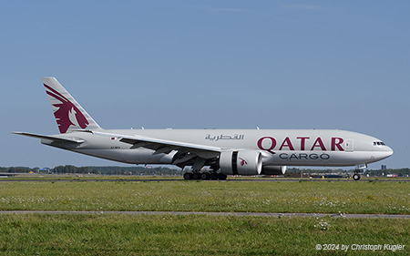 Boeing 777-F | A7-BFV | Qatar Airways | AMSTERDAM-SCHIPHOL (EHAM/AMS) 28.08.2024
