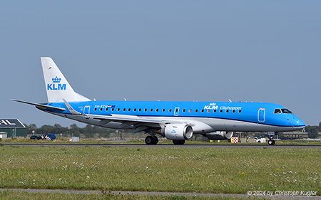 Embraer ERJ-190STD | PH-EZN | KLM Cityhopper | AMSTERDAM-SCHIPHOL (EHAM/AMS) 28.08.2024