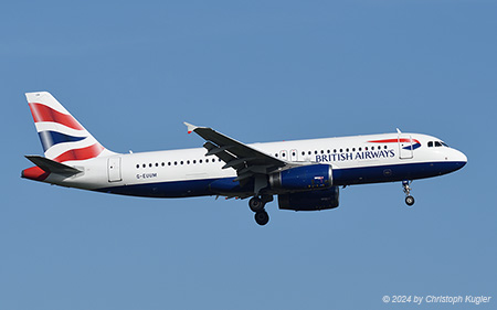 Airbus A320-232 | G-EUUM | British Airways | AMSTERDAM-SCHIPHOL (EHAM/AMS) 30.08.2024