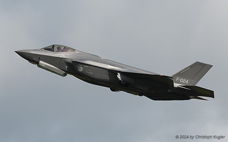 Lockheed Martin F-35A Lightning II | F-024 | Royal Netherlands Air Force | SCHLESWIG-JAGEL (ETNS/---) 10.06.2024