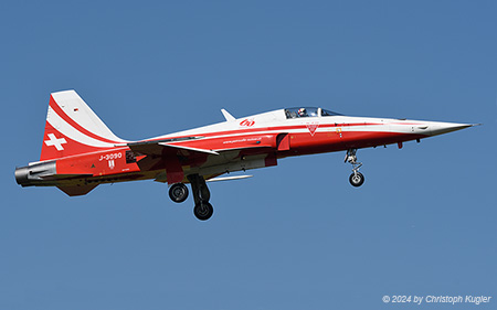 Northrop F-5E Tiger II | J-3090 | Swiss Air Force  |  60 Years Patrouille Suisse sticker | EMMEN (LSME/---) 23.08.2024