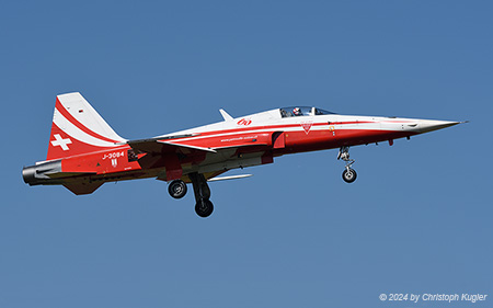 Northrop F-5E Tiger II | J-3084 | Swiss Air Force  |  60 Years Patrouille Suisse sticker | EMMEN (LSME/---) 23.08.2024
