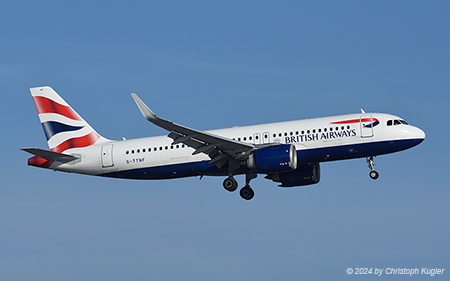 Airbus A320-251n | G-TTNF | British Airways | Z&UUML;RICH (LSZH/ZRH) 14.01.2024