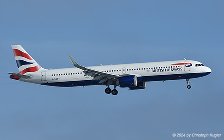Airbus A321-251nx | G-NEOV | British Airways | Z&UUML;RICH (LSZH/ZRH) 14.01.2024