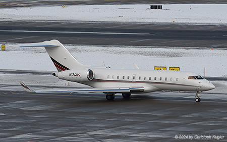 Bombardier BD.700 Global 6500 | N124QS | untitled (Netjets Aviation) | Z&UUML;RICH (LSZH/ZRH) 19.01.2024
