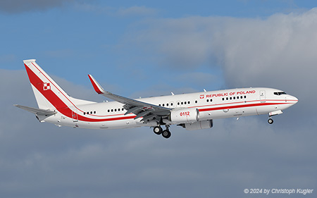 Boeing 737-800 | 0112 | Polish Air Force | Z&UUML;RICH (LSZH/ZRH) 19.01.2024