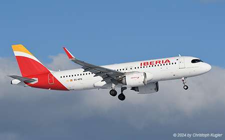 Airbus A320-211 | EC-NTQ | Iberia | Z&UUML;RICH (LSZH/ZRH) 19.01.2024