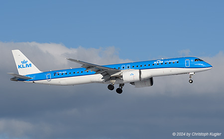 Embraer ERJ-195-E2 | PH-NXF | KLM Cityhopper | Z&UUML;RICH (LSZH/ZRH) 19.01.2024
