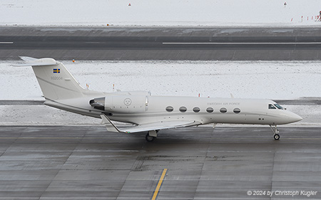 Gulfstream IV SP | 102004 | Royal Swedish Air Force | Z&UUML;RICH (LSZH/ZRH) 19.01.2024