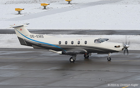 Pilatus PC-12/47E | OE-EMS | untitled (MHS Aero) | Z&UUML;RICH (LSZH/ZRH) 19.01.2024