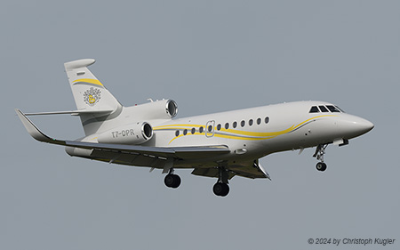 Dassault Falcon 900LX | T7-DPR | untitled (TAG Aviation France)  |  shows the insignia of Tinkoff Bank in the tail | Z&UUML;RICH (LSZH/ZRH) 20.03.2024