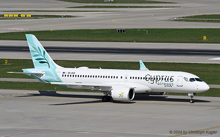 Airbus A220-300 | 5B-DEB | Cyprus Airways | Z&UUML;RICH (LSZH/ZRH) 22.03.2024