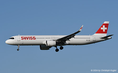 Airbus A321-271nx | HB-JPD | Swiss International Air Lines | Z&UUML;RICH (LSZH/ZRH) 11.04.2024