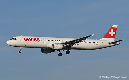 Airbus A321-111 | HB-IOF | Swiss International Air Lines | Z&UUML;RICH (LSZH/ZRH) 12.04.2024
