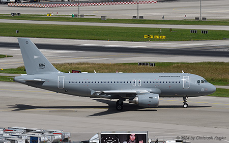 Airbus A319-112 | 604 | Hungarian Air Force | Z&UUML;RICH (LSZH/ZRH) 16.06.2024