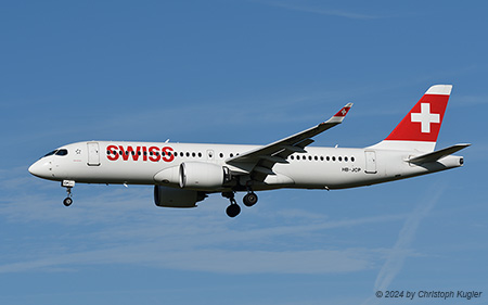 Bombardier CSeries 300 | HB-JCP | Swiss International Air Lines | Z&UUML;RICH (LSZH/ZRH) 05.07.2024