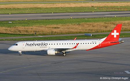 Embraer ERJ-195AR | HB-JVJ | Helvetic Airways  |  Arriving in Zurich on delivery | Z&UUML;RICH (LSZH/ZRH) 05.07.2024