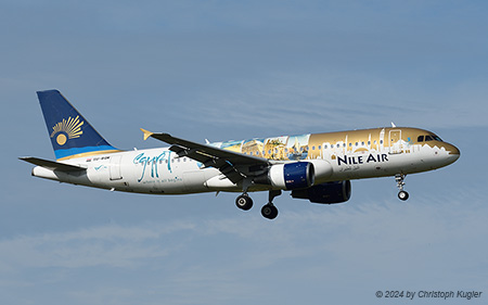 Airbus A320-214 | SU-BQM | Nile Air  |  Egypt - where it all begins colour scheme | Z&UUML;RICH (LSZH/ZRH) 25.07.2024