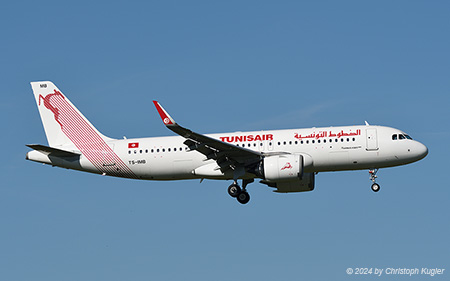 Airbus A320-251n | TS-IMB | Tunisair | Z&UUML;RICH (LSZH/ZRH) 10.08.2024