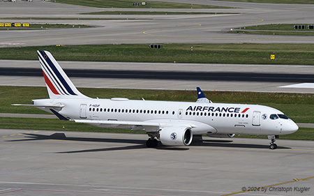 Airbus A220-300 | F-HZUF | Air France | Z&UUML;RICH (LSZH/ZRH) 22.08.2024