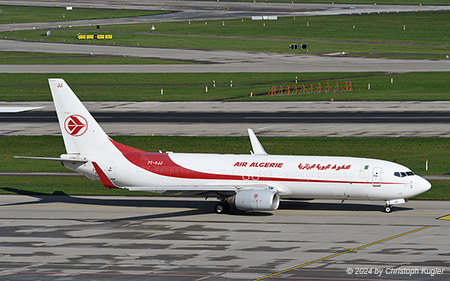 Boeing 737-8D6BCF | 7T-VJJ | Air Algerie  |  converted to freighter | Z&UUML;RICH (LSZH/ZRH) 11.10.2024