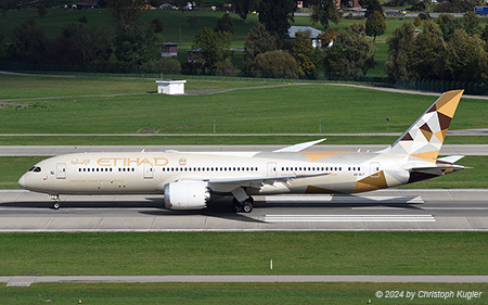 Boeing 787-9 | A6-BLT | Etihad Airways | Z&UUML;RICH (LSZH/ZRH) 11.10.2024