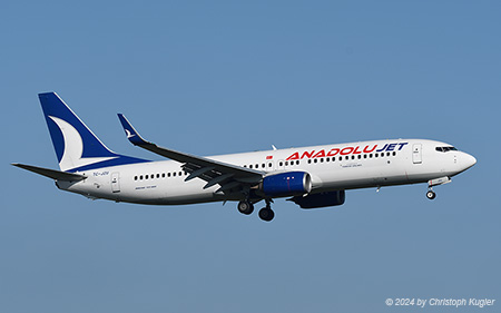 Boeing 737-8AS | TC-JZU | AJet | Z&UUML;RICH (LSZH/ZRH) 16.11.2024