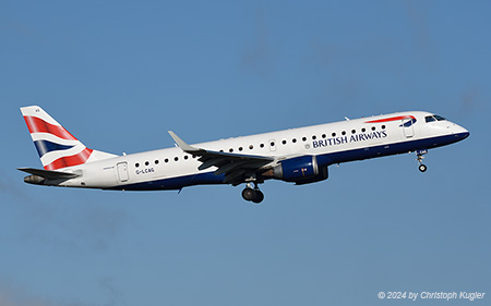 Embraer ERJ-190LR | G-LCAG | BA CityFlyer | Z&UUML;RICH (LSZH/ZRH) 29.11.2024
