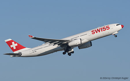 Airbus A330-343X | HB-JHB | Swiss International Air Lines  |  red nosed | Z&UUML;RICH (LSZH/ZRH) 01.12.2024