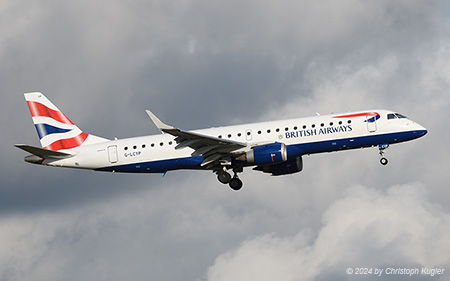 Embraer ERJ-190SR | G-LCYP | British Airways (BA CityFlyer) | Z&UUML;RICH (LSZH/ZRH) 04.12.2024