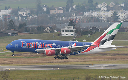 Airbus A380-861 | A6-EOD | Emirates Airline | Z&UUML;RICH (LSZH/ZRH) 11.12.2024