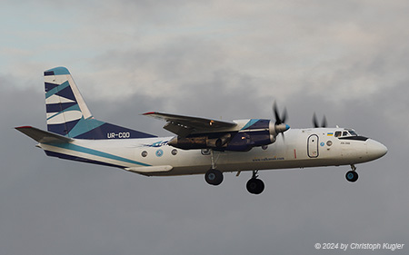 Antonov An 26B | UR-CQD | Vulkan Air  |  Arriving from London-Stansted | Z&UUML;RICH (LSZH/ZRH) 24.12.2024