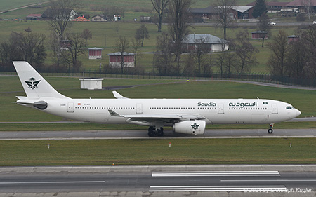 Airbus A330-343E | EC-NOG | Saudi Arabian Airlines  |  This Airbus A330 of Wamos Air is seen here operating flight SV2405 to Medina. | Z&UUML;RICH (LSZH/ZRH) 25.12.2024