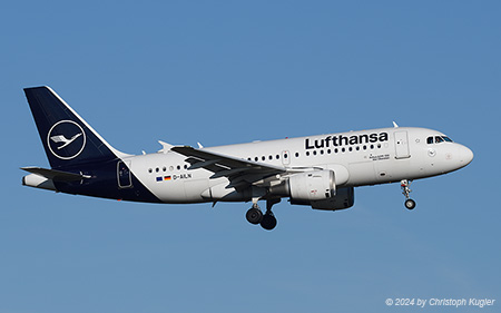 Airbus A319-114 | D-AILN | Lufthansa | Z&UUML;RICH (LSZH/ZRH) 25.12.2024