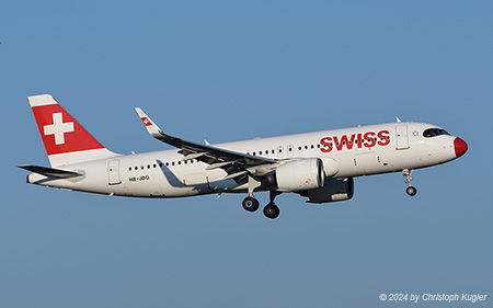 Airbus A320-271n | HB-JDG | Swiss International Air Lines  |  with red nose | Z&UUML;RICH (LSZH/ZRH) 26.12.2024