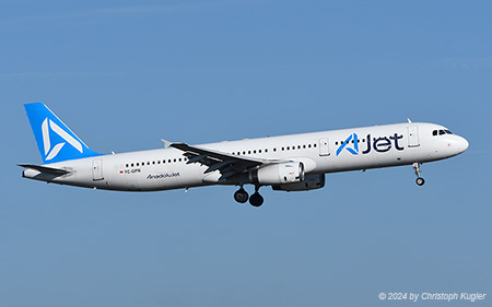 Airbus A321-232 | TC-GPB | AJet  |  Finally in full AJet colours | Z&UUML;RICH (LSZH/ZRH) 26.12.2024