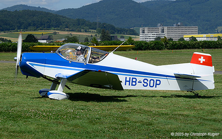 Uetz Jodel D.117 | HB-SOP | private  |  This Jodel D.117 was built in 1958. | BIRRFELD (LSZF/---) 28.06.2025