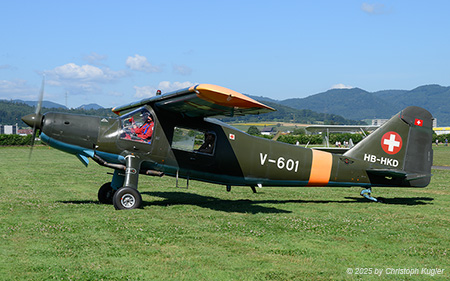 Dornier 27-H2 | HB-HKD | untitled (Fliegermuseum Altenrhein)  |  This Dornier Do 27 is former V-601 and now flies with the Fliegermuseum Altenrhein. | BIRRFELD (LSZF/---) 28.06.2025