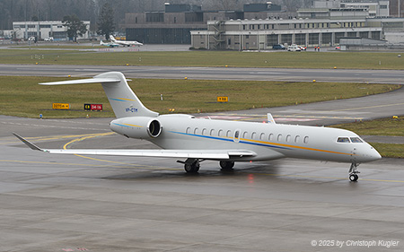 Bombardier BD.700 Global 7500 | VP-CTM | untitled (Jet Aviation BizJets)  |  This Bombardier Global 7500 is departing for Damman. | Z&UUML;RICH (LSZH/ZRH) 22.01.2025