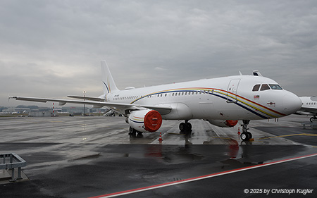 Airbus ACJ320-214 | 9M-NAB | Royal Malaysian Air Force  |  This Airbus ACJ320 of the Royal Malaysian Air Force was parked in the new parking area to the west of the airport. | Z&UUML;RICH (LSZH/ZRH) 22.01.2025
