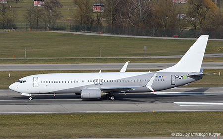 Boeing 737-8K5 | EI-FFA | Fly 4 Airlines  |  This boeing 737 of Fly 4 Airlines is operating flight F404 to London Stansted. It arrived earlier from Munster/Osnarbruck | Z&UUML;RICH (LSZH/ZRH) 24.01.2025