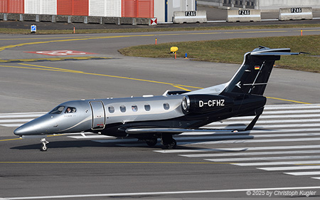 Embraer EMB-505 Phenom 300 | D-CFHZ | untitled (DAS Private Jets)  |  This Embraer EMB-505 Phenom 300 is about to depart to Seville. | Z&UUML;RICH (LSZH/ZRH) 24.01.2025