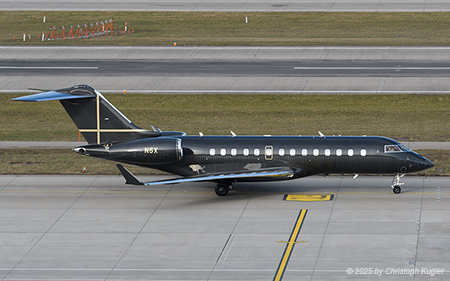 Bombardier BD.700 Global 5500 | N5X | untitled (ACI Jets)  |  This Bombardier Global 5500 is seen here arriving from London Luton | Z&UUML;RICH (LSZH/ZRH) 24.01.2025