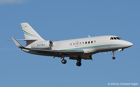 Dassault Falcon 2000S | PT-TRJ | untitled (Calila Investmentos)  |  This Dassault Falcon 2000S is arriving from Paris Le Bourget. It is is the sole aircraft of Calila Investmentos. | Z&UUML;RICH (LSZH/ZRH) 25.01.2025