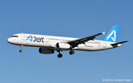 Airbus A321-231 | TC-GPE | AJet | Z&UUML;RICH (LSZH/ZRH) 26.01.2025